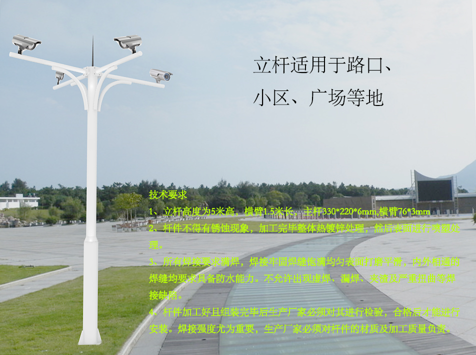 监控杆价格 监控杆价格